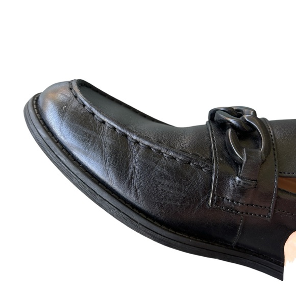 COLE HAAN Stassi Chain Trim Leather Bit Loafers 7.5 - Picture 14 of 16